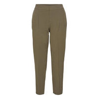 Performance Stretch Pleated Pant Suoralahkeiset Housut Vihreä Banana Republic