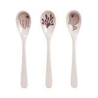 Spoon 3 Pcs Sea Friends Home Meal Time Cutlery Harmaa D By Deer, Done by Deer