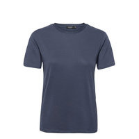 Slcolumbine Crew-Neck T-Shirt Ss T-shirts & Tops Short-sleeved Sininen Soaked In Luxury, Soaked in Luxury