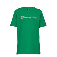 Crewneck T-Shirt T-shirts Short-sleeved Vihreä Champion