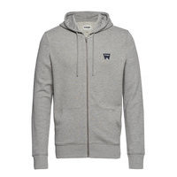 Zip Thru Hoodie Huppari Harmaa Wrangler