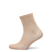 Pcsebby Glitter Long 1 Pack Socks Noos Lingerie Socks Regular Socks Beige Pieces