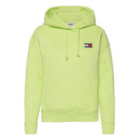 Tjw Tommy Badge Hoodie Huppari Keltainen Tommy Jeans