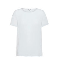 Bloomie Silk Shirt T-shirts & Tops Short-sleeved Sininen Andiata
