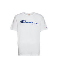 Crewneck T-Shirt T-shirts Short-sleeved Valkoinen Champion Reverse Weave