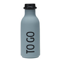 To Go Water Bottle Home Meal Time Water Bottles Harmaa Design Letters