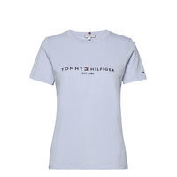 Th Ess Hilfiger C-Nk Reg Tee Ss T-shirts & Tops Short-sleeved Sininen Tommy Hilfiger