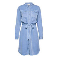 Dhcosmo Shirtdress Polvipituinen Mekko Sininen Denim Hunter