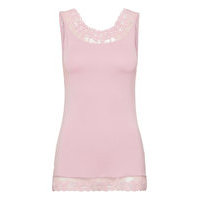 Florence Top T-shirts & Tops Sleeveless Vaaleanpunainen Cream