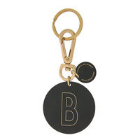 Personal Key Ring & Bagtag Avaimenperä Musta Design Letters