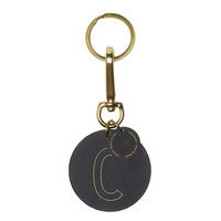 Personal Key Ring & Bagtag Avaimenperä Harmaa Design Letters