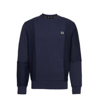 Tonal Panel Sweatshirt Svetari Collegepaita Sininen Fred Perry