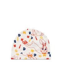 Mr Rabbit Aop Baby Beanie Accessories Headwear Hats Baby Hats Monivärinen/Kuvioitu Mini Rodini