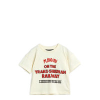 Transsiberian Sp Ss Tee T-shirts Short-sleeved Valkoinen Mini Rodini