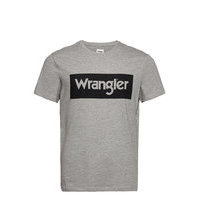 Ss Logo Tee T-shirts Short-sleeved Harmaa Wrangler