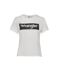 Box Logo Tee T-shirts & Tops Short-sleeved Valkoinen Wrangler