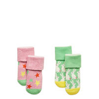 2-Pack Kids Bunny Terry Socks Socks & Tights Socks Monivärinen/Kuvioitu Happy Socks