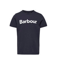 Barbour Boys Logo Tee T-shirts Short-sleeved Sininen Barbour