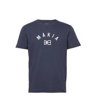 Brand T-Shirt T-shirts Short-sleeved Sininen Makia