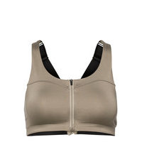 Front Zip Sports Bra Lingerie Bras & Tops Sports Bras - ALL Vihreä Stay In Place