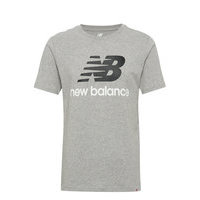Essentials Stacked Logo Tee T-shirts Short-sleeved Harmaa New Balance
