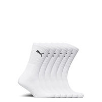 Puma Unisex Sport Crew 6p Ecom Underwear Socks Regular Socks Valkoinen PUMA