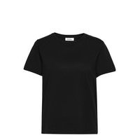 Rodebjer Ninja Logo T-shirts & Tops Short-sleeved Musta RODEBJER