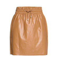 Vmava Hw Short Coated Skirt Lyhyt Hame Ruskea Vero Moda