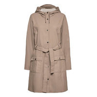 Curve Jacket Outerwear Rainwear Rain Coats Beige Rains