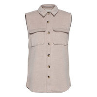 Objvera Owen S/L Vest A Div Vests Knitted Vests Ruskea Object