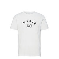 Brand T-Shirt T-shirts Short-sleeved Valkoinen Makia