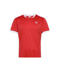Club Tech T-Shirt T-shirts Short-sleeved Punainen Sergio Tacchini