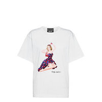 Apples T-Shirt T-shirts & Tops Short-sleeved Valkoinen Boutique Moschino