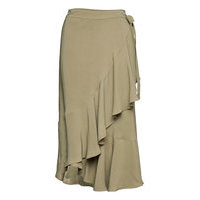 Rodebjer Hazel Twill Skirts Wrap Skirts Vihreä RODEBJER