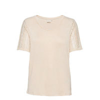 Crmekela T-Shirt T-shirts & Tops Short-sleeved Beige Cream
