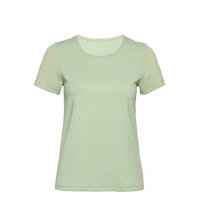 Essential Tee With Mesh Sleeves T-shirts & Tops Short-sleeved Vihreä Casall