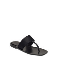 Rodebjer Roza Shoes Summer Shoes Flat Sandals Musta RODEBJER