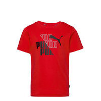 Graphic Tee B T-shirts Short-sleeved Punainen PUMA