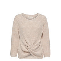 Crannolina Knit Pullover Neulepaita Oranssi Cream