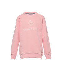 Gant Lock Up C-Neck Sweat Svetari Collegepaita Vaaleanpunainen GANT