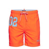 Water Polo Swim Short Uimashortsit Oranssi Superdry