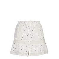 Ellison Textured Lace Skirt Lyhyt Hame Valkoinen Superdry