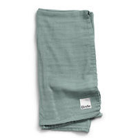 Bamboo Muslin Blanke - Mineral Green Home Sleep Time Blankets & Quilts Vihreä Elodie Details