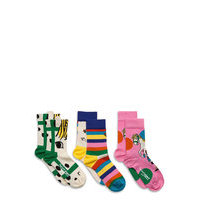 Pippi Kids Gift Set 3-Pack Socks & Tights Socks Monivärinen/Kuvioitu Happy Socks