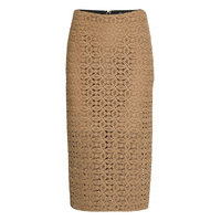 Bold Statement Skirt Polvipituinen Hame Beige Dorothee Schumacher