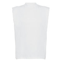 Slfleanne Sl Padded Tee T-shirts & Tops Sleeveless Valkoinen Selected Femme