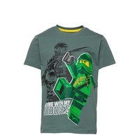 M12010021 - T-Shirt Ss T-shirts Short-sleeved Vihreä Lego Wear, Lego wear