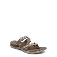 District Mendi Thong Brindle Shoes Summer Shoes Flat Sandals Beige Merrell