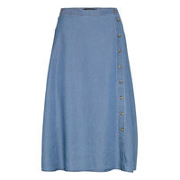 Slj S Skirt Polvipituinen Hame Sininen Soaked In Luxury, Soaked in Luxury
