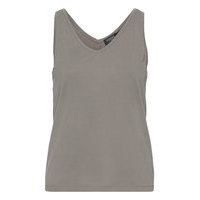 Sl Columbine Tank Top T-shirts & Tops Sleeveless Harmaa Soaked In Luxury, Soaked in Luxury